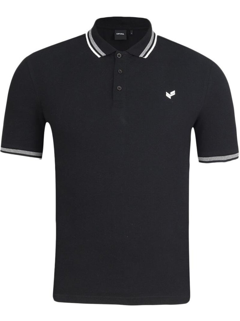 Polo kaporal rayo preto para homem Preto - Kiabi