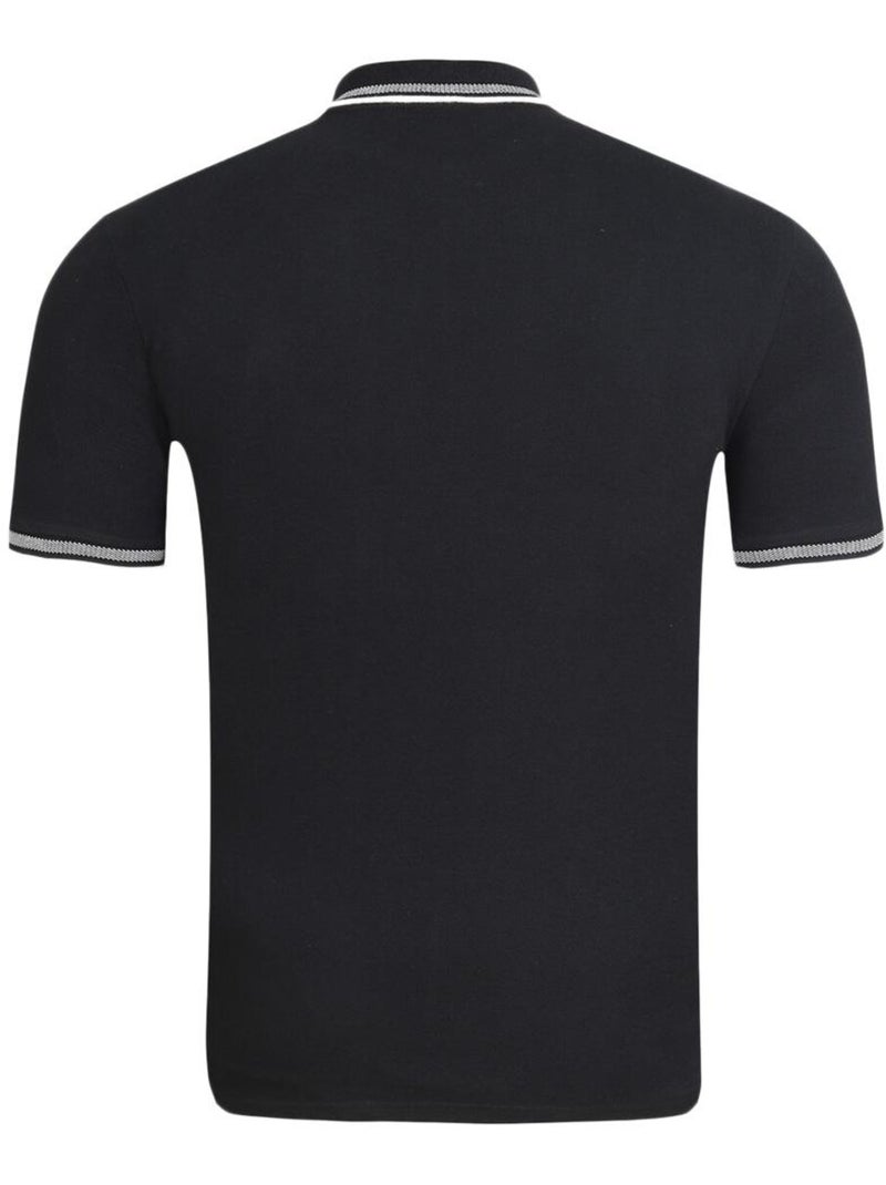 Polo kaporal rayo preto para homem Preto - Kiabi