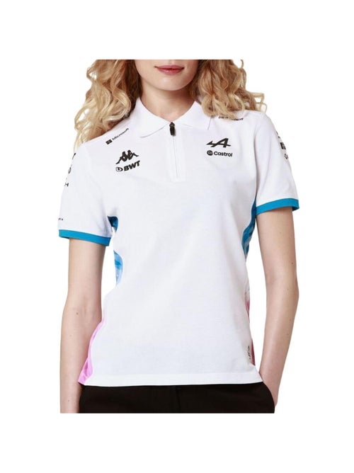 Polo kappa adrew para mulher preto/turquesa - Kiabi Polo kappa adrew para mulher preto/turquesa - Kiabi