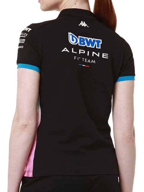 Polo kappa adrew para mulher preto/turquesa - Kiabi Polo kappa adrew para mulher preto/turquesa - Kiabi
