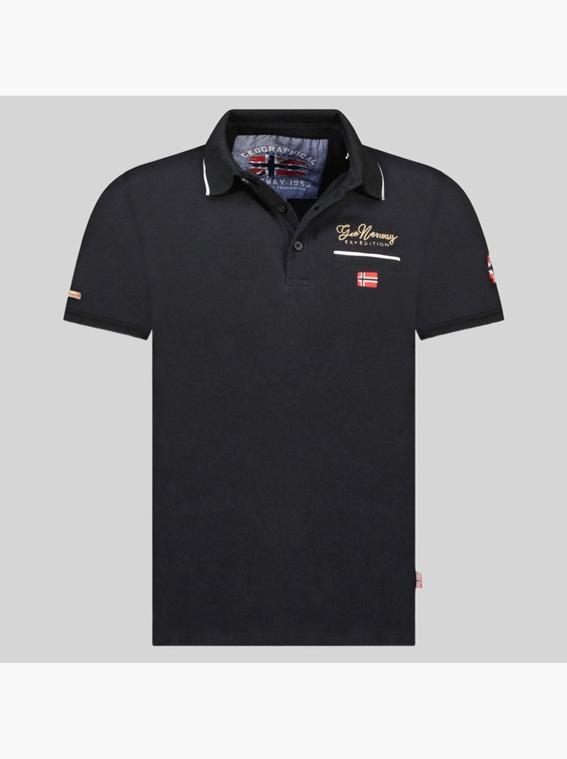 Polo kara – geographical norway Preto - Kiabi