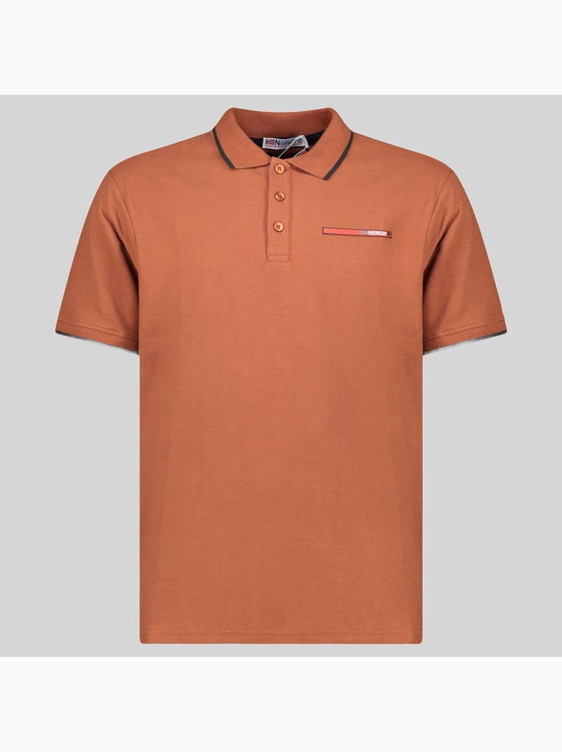 Polo karem – geographical norway Vermelho tijolo - Kiabi