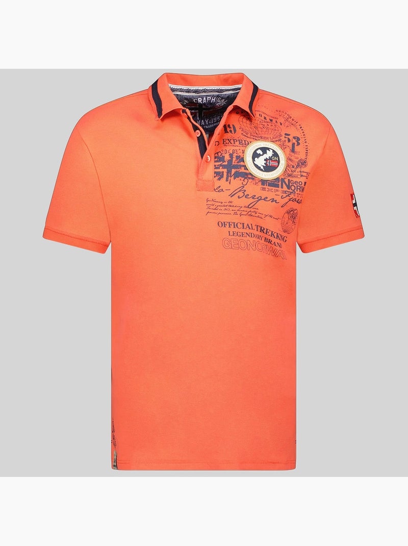 Polo karuen – geographical norway Coral - Kiabi