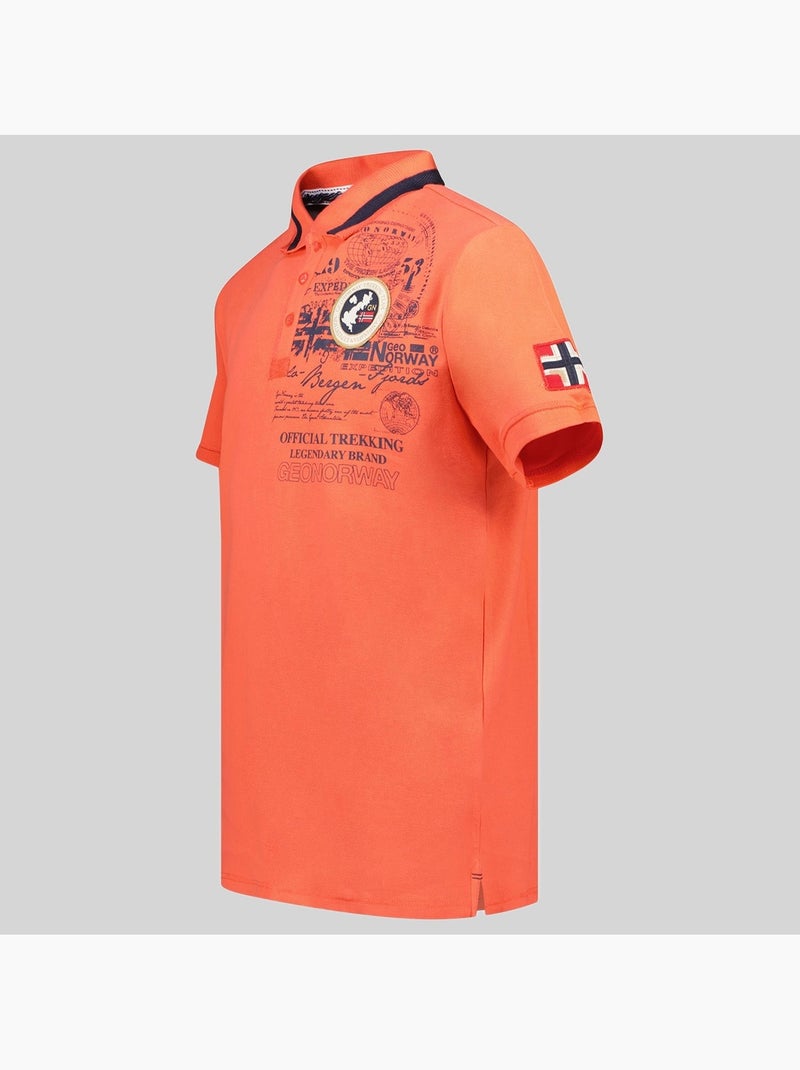 Polo karuen – geographical norway Coral - Kiabi