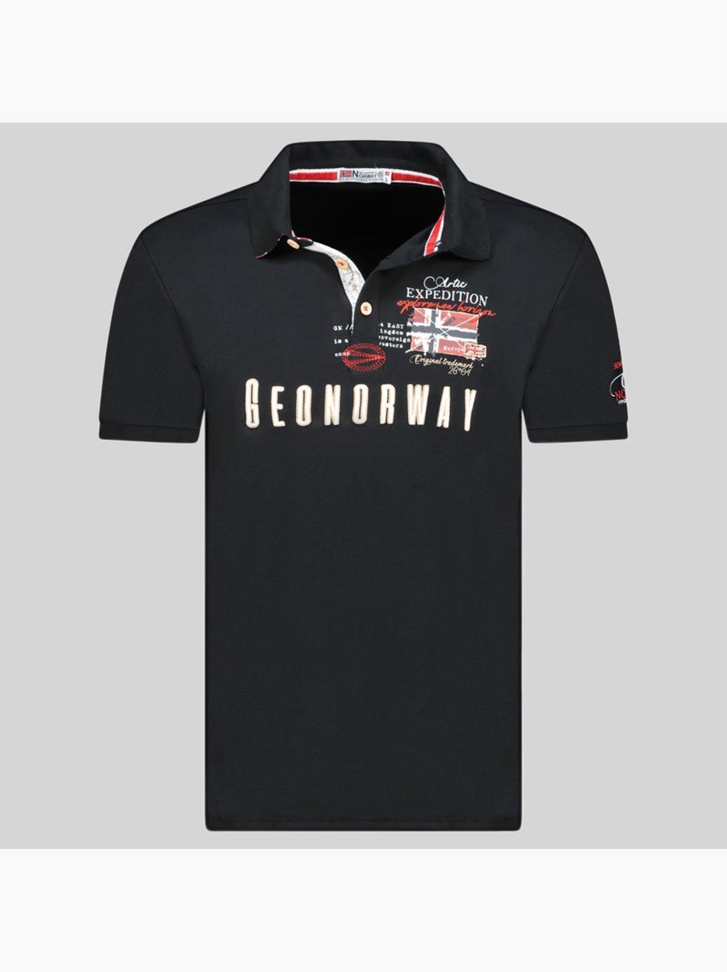 Polo kason – geographical norway Preto - Kiabi