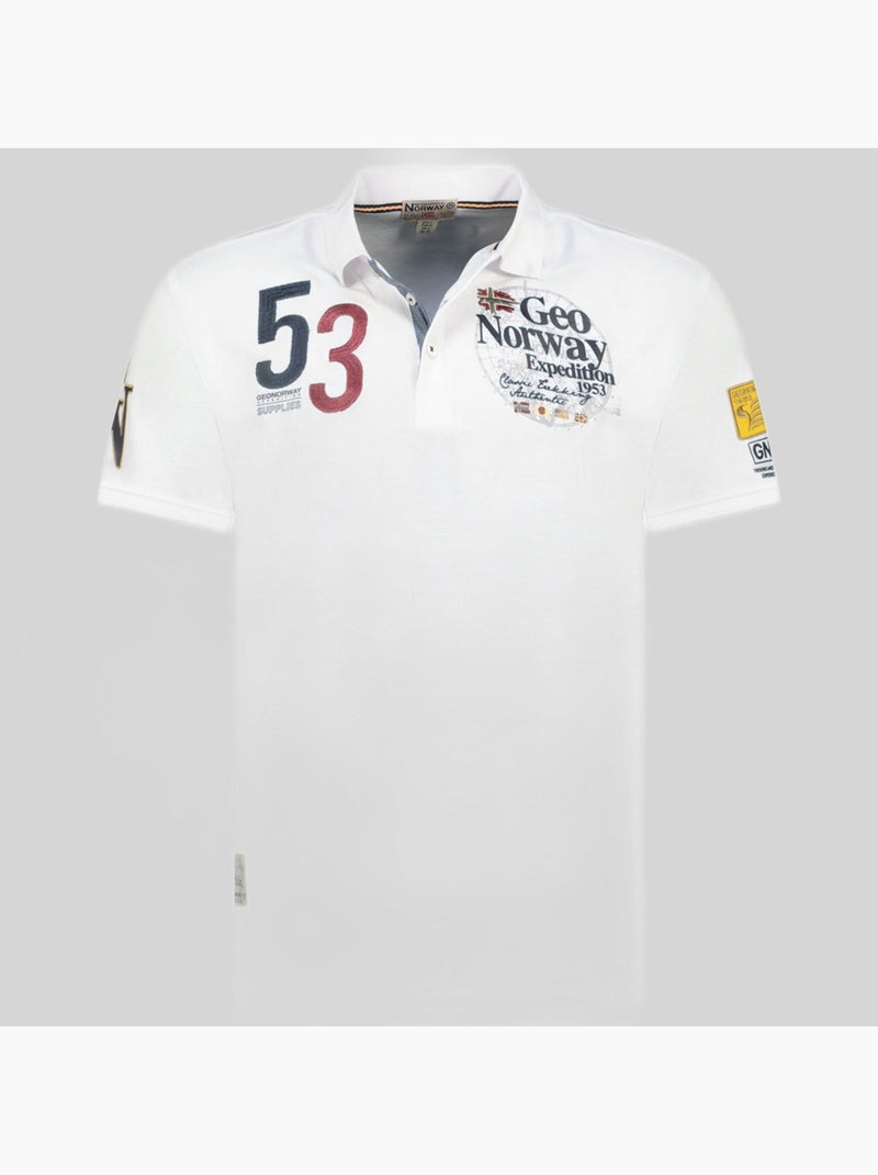 Polo kelan – geographical norway Branco - Kiabi
