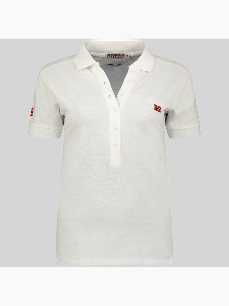 Polo kelly – geographical norway Branco - Kiabi