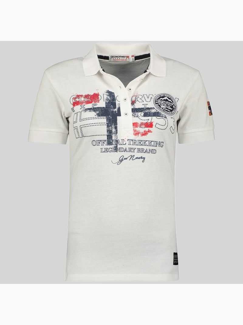 Polo kerry – geographical norway Branco - Kiabi