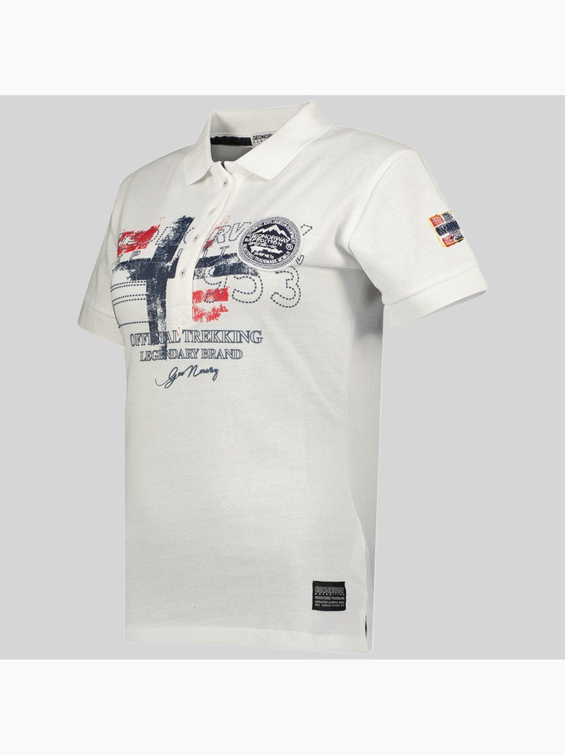 Polo kerry – geographical norway Branco - Kiabi