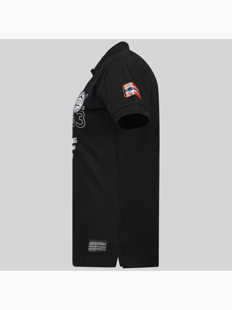 Polo kerry – geographical norway Preto - Kiabi