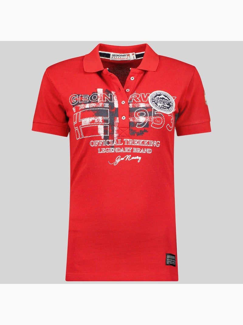 Polo kerry – geographical norway Vermelho - Kiabi