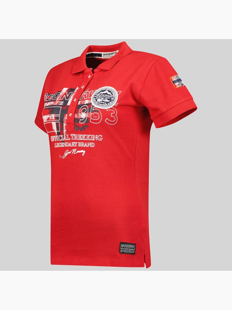 Polo kerry – geographical norway Vermelho - Kiabi