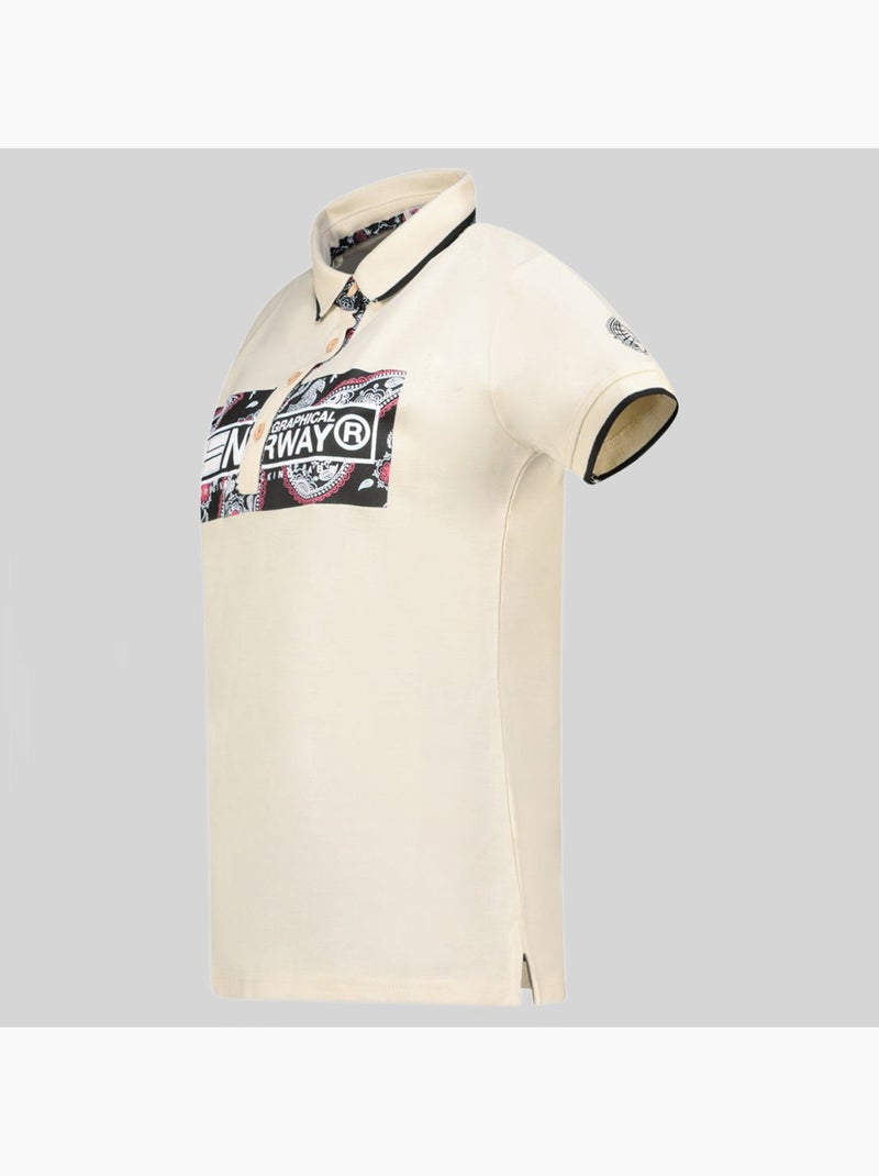 Polo kesley – geographical norway Creme - Kiabi