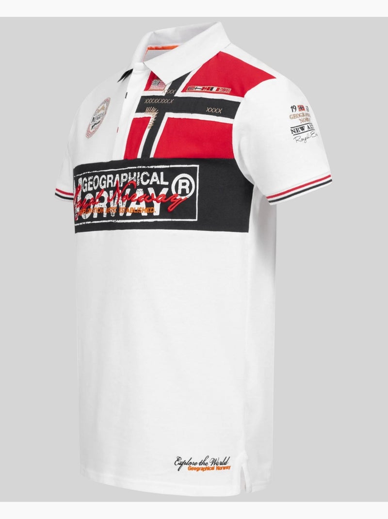 Polo kidney – geographical norway Branco - Kiabi