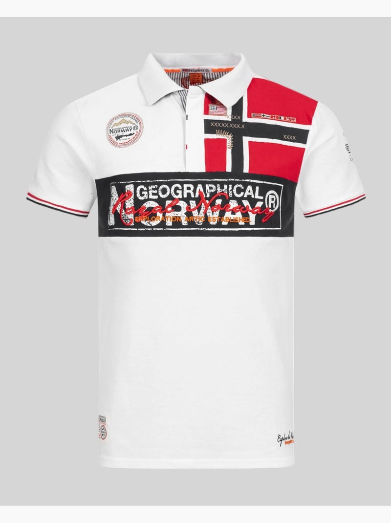 Polo kidney – geographical norway Branco - Kiabi
