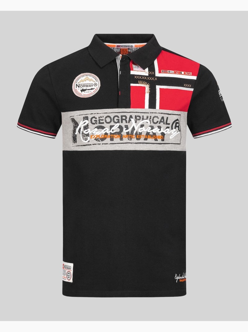 Polo kidney – geographical norway Preto - Kiabi