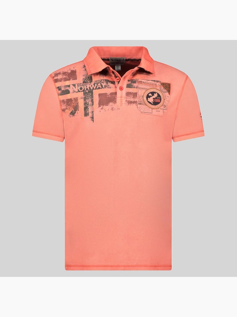Polo kimac – geographical norway Coral - Kiabi