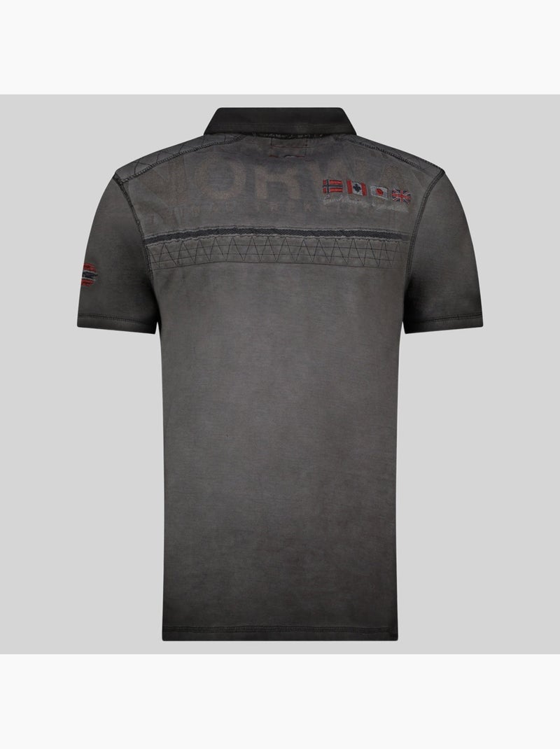 Polo kimac – geographical norway Preto - Kiabi