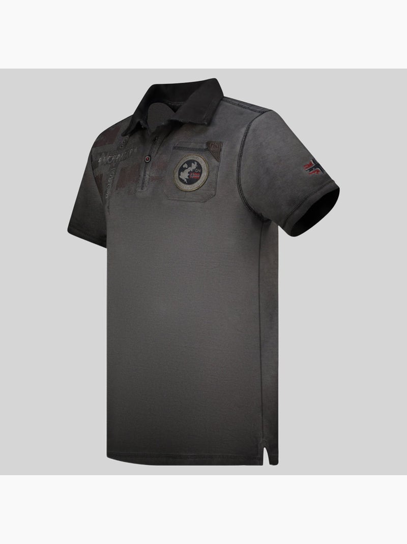 Polo kimac – geographical norway Preto - Kiabi