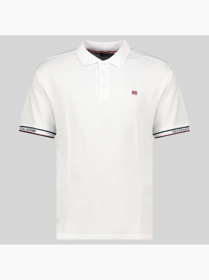 Polo koliar – geographical norway Branco - Kiabi