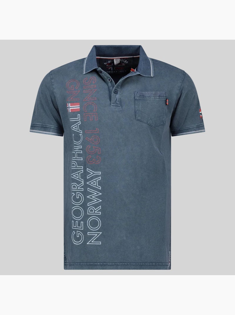 Polo konakri – geographical norway Azul-marinho - Kiabi