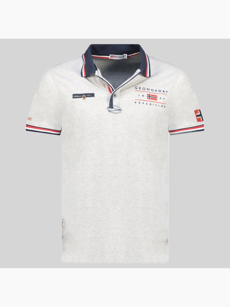 Polo konbustyble – geographical norway Cinza claro - Kiabi
