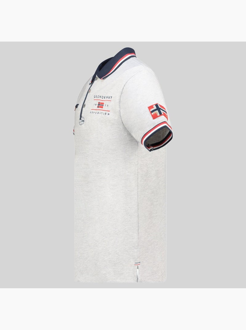 Polo konbustyble – geographical norway Cinza claro - Kiabi