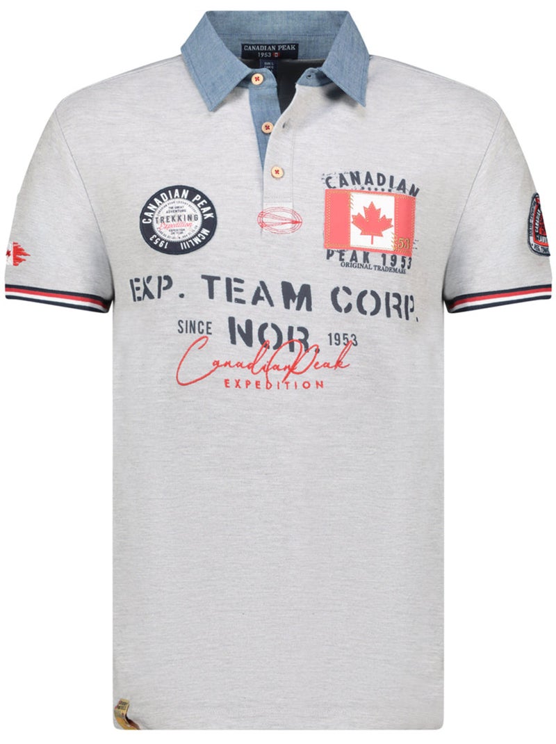 Polo kopteak – canadian peak Cinza claro - Kiabi