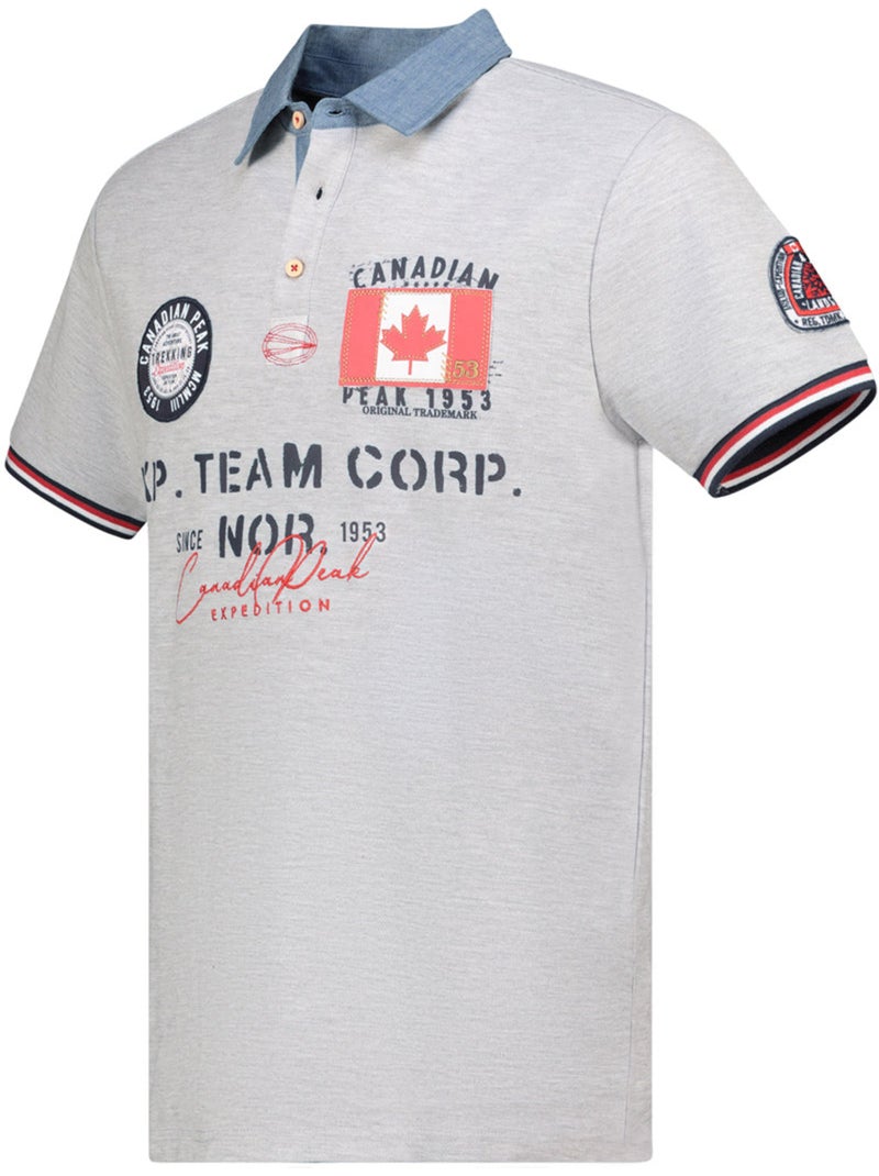 Polo kopteak – canadian peak Cinza claro - Kiabi