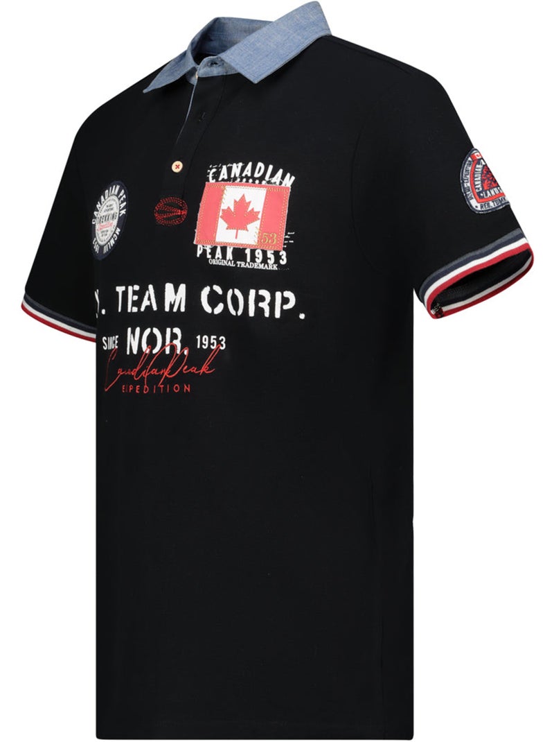 Polo kopteak – canadian peak Preto - Kiabi