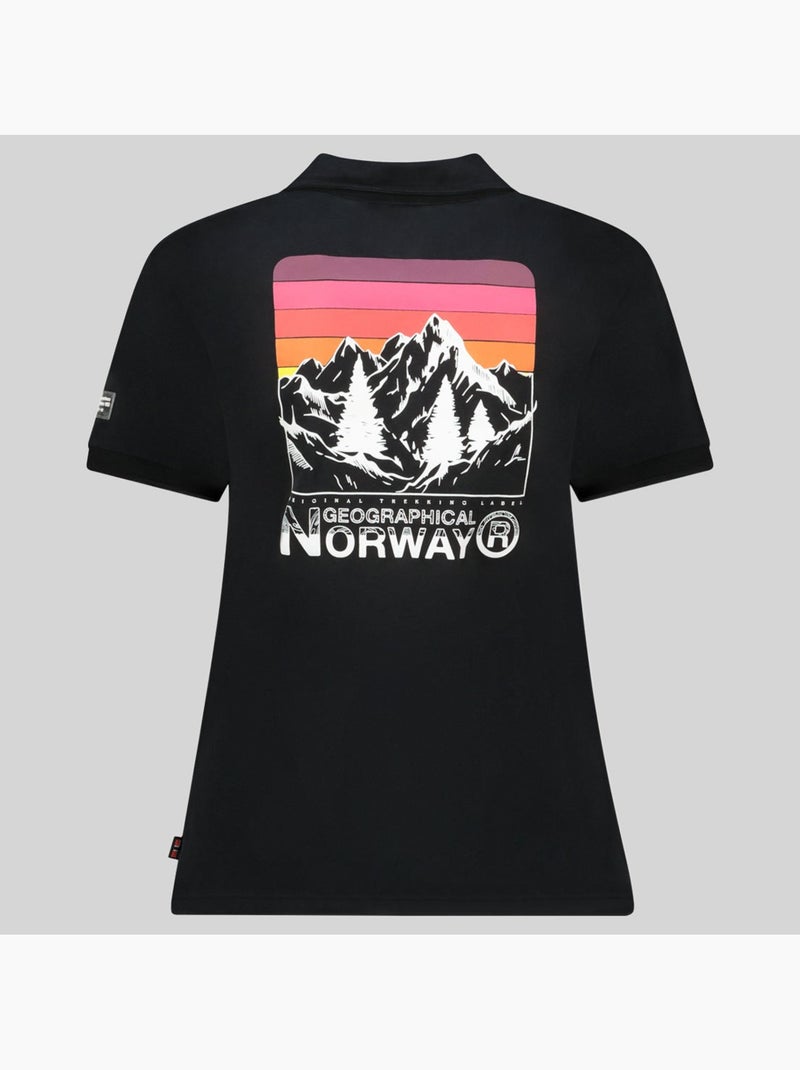 Polo kumping – geographical norway Preto - Kiabi