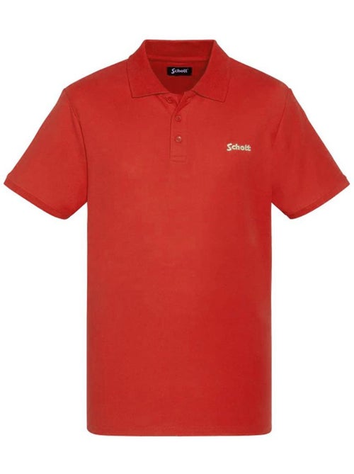 Polo laranja para homem schott ps0022 - Kiabi