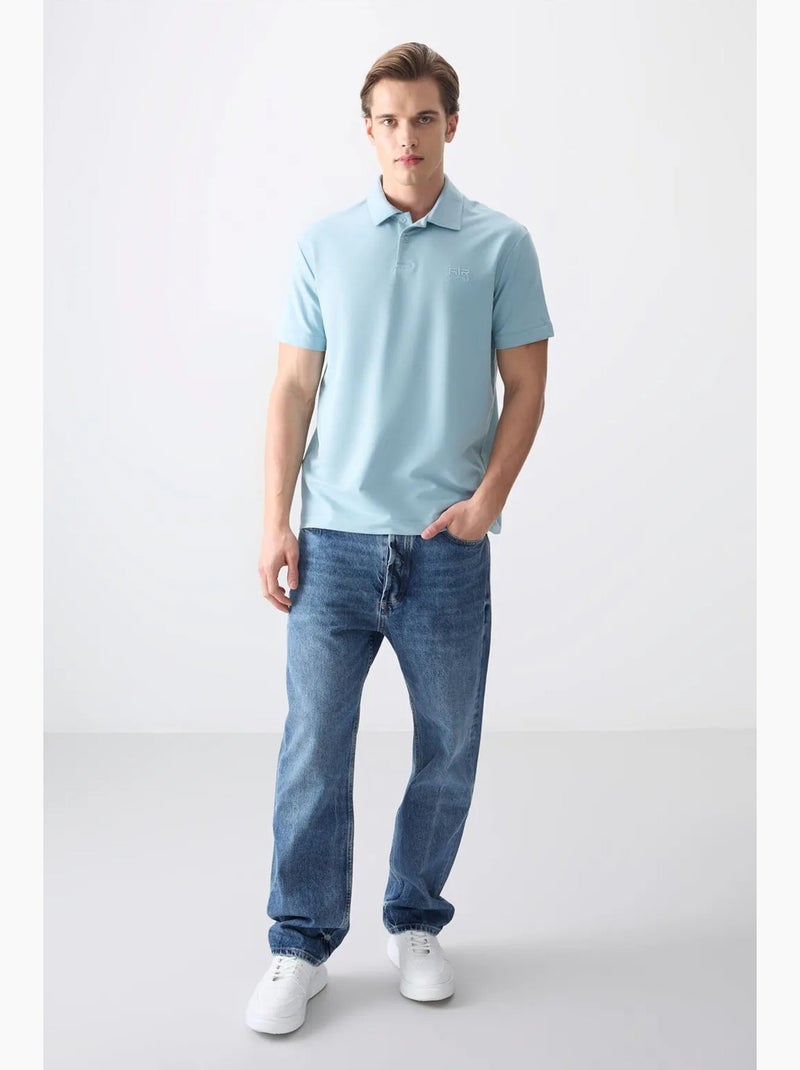 Polo largo tommy Azul-céu - Kiabi