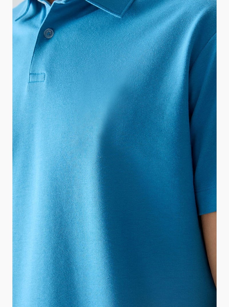 Polo largo tommy Azul - Kiabi