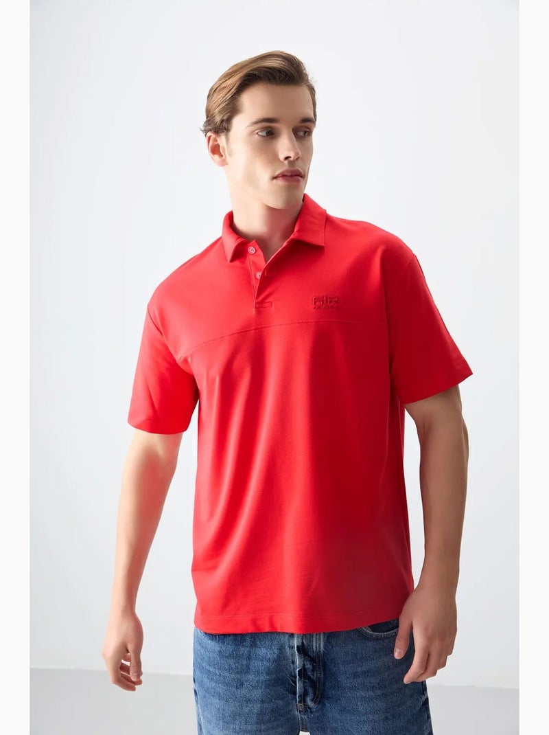Polo largo tommy Vermelho - Kiabi
