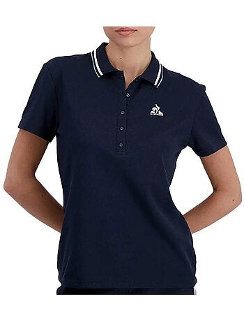 Polo Le Coq Sportif Heritage Marine para Mulher