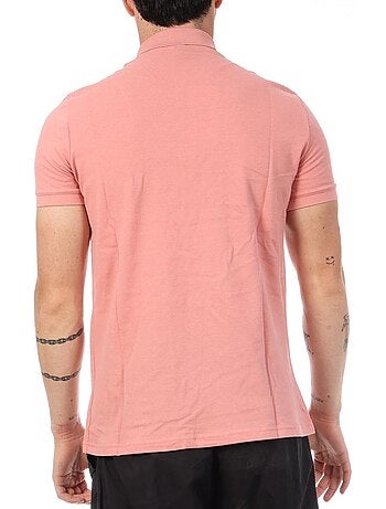 Polo Le Coq Sportif Rosette Rosa para Homem