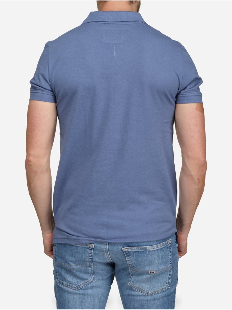 Polo liso - Bill Tornade Azul - Kiabi
