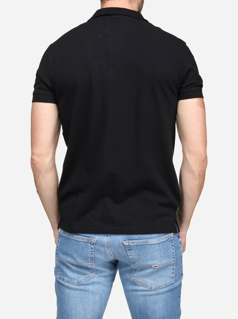 Polo liso - Bill Tornade Preto - Kiabi