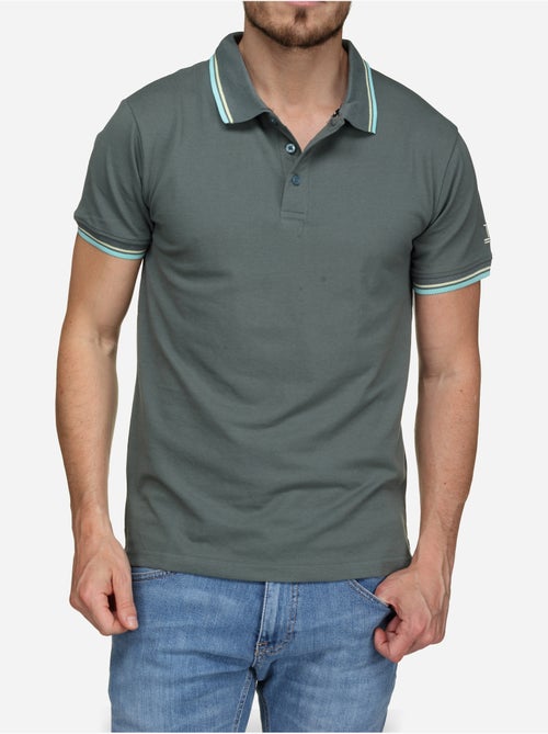 Polo liso com debrum - Torrente - Kiabi Polo liso com debrum - Torrente - Kiabi