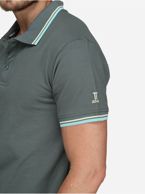 Polo liso com debrum - Torrente - Kiabi Polo liso com debrum - Torrente - Kiabi