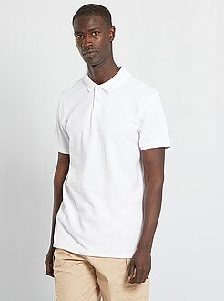 Polo liso de manga curta - Kiabi