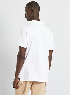 Polo liso de manga curta - Kiabi