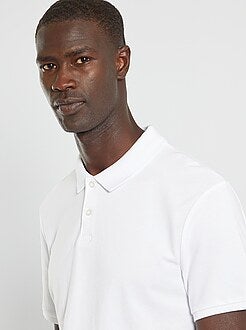 Polo liso de manga curta - Kiabi