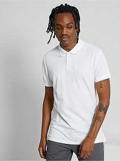 Polo liso de manga curta - Kiabi