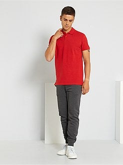 Polo liso de manga curta - Kiabi