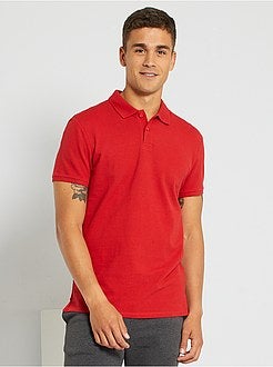 Polo liso de manga curta - Kiabi