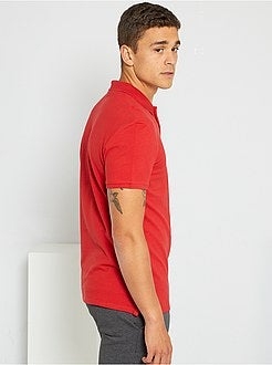 Polo liso de manga curta - Kiabi