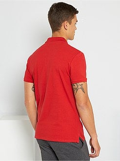 Polo liso de manga curta - Kiabi