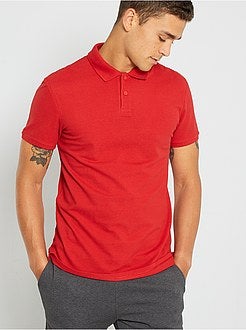 Polo liso de manga curta - Kiabi